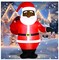 5 ft African Christmas Inflatable Decoration Black Santa Nutcracker Inflatables African American Blow up Inflatable with LED Lights Built in for Christmas Winter Garden Lawn (Santa)